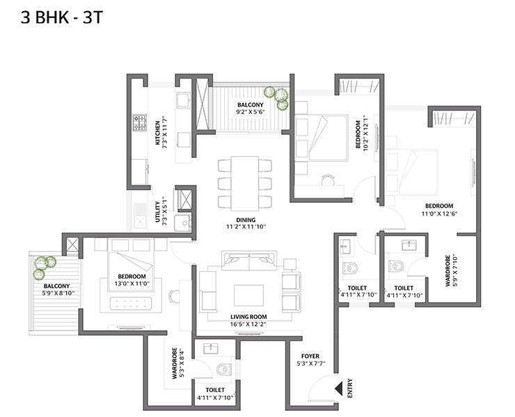 Assetz Canvas & Cove Phase 2 Floor Plan